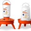 Chick Feeder Waterer Eggluuz Adjustable Orange-0