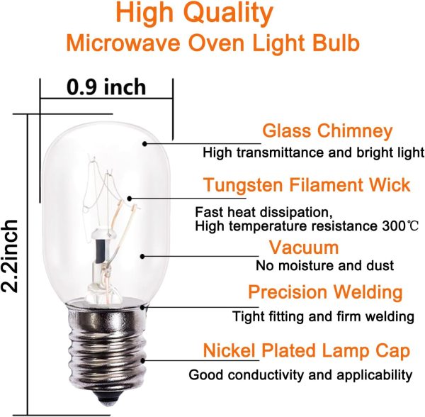PaeorRorL E17 Bulb 40W Dimmable Microwave Oven Light-1