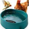 GHWMYD Heated Poultry Waterer 3.7L Winterproof Farmyard-0
