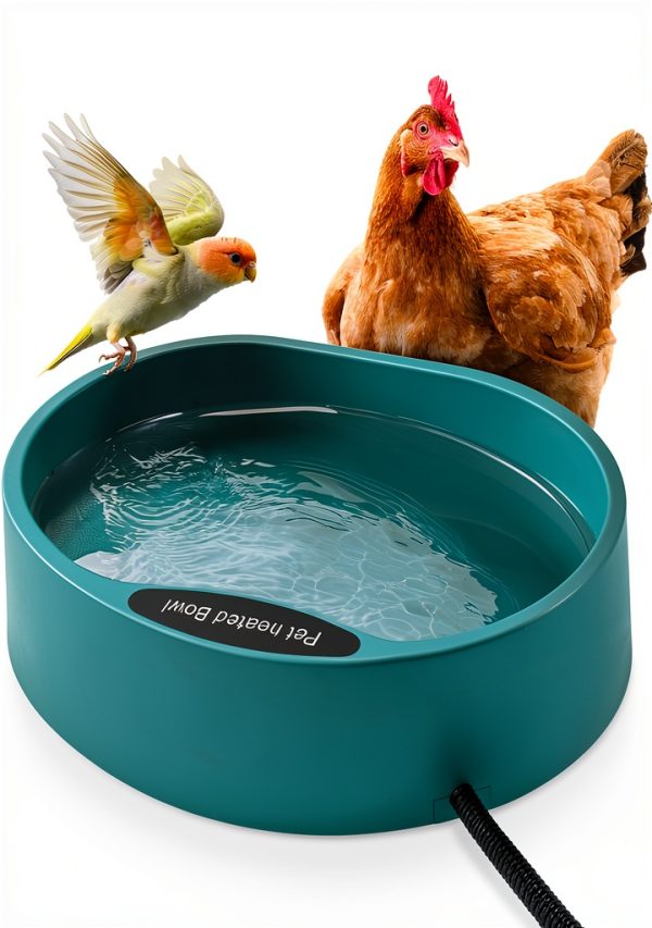 GHWMYD Heated Poultry Waterer 3.7L Winterproof Farmyard-0