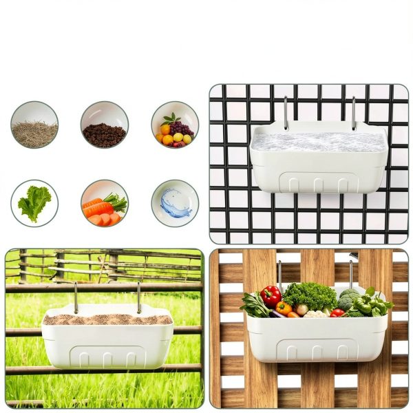 Tiflev Goat Feeder Hanging Large Capacity Mess Free Design-4