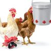 RRQKMBO Chicken Nipples Leak Proof Stainless Steel Waterer-5