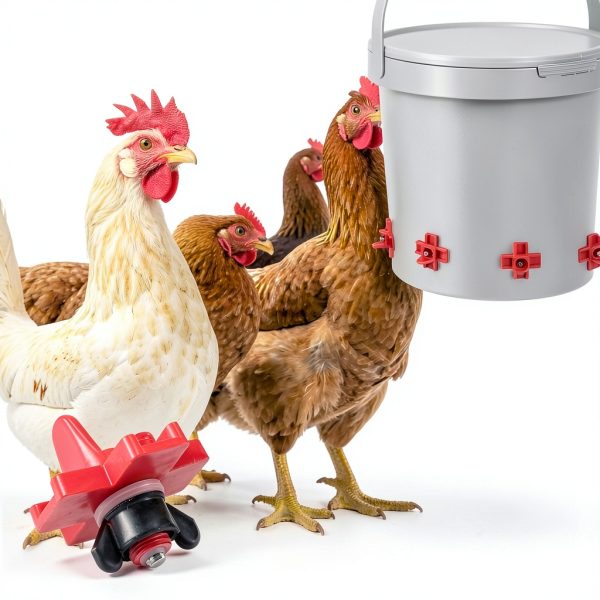 RRQKMBO Chicken Nipples Leak Proof Stainless Steel Waterer-5