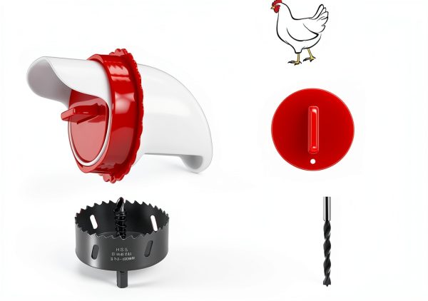Longpo Chicken Feeder Port Kit Automatic Poultry Feeding-5