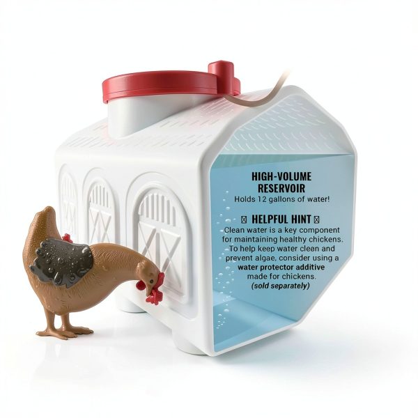 OverEZ Chicken Waterer 12 Gallon Durable Drip Free System-5