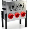TGEYD Galvanized Chicken Feeder 30LB 6 Ports Poultry-0