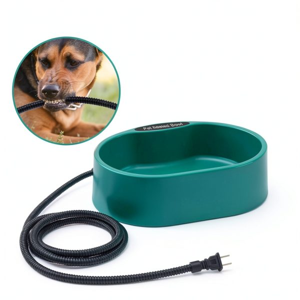 GHWMYD Heated Poultry Waterer 3.7L Winterproof Farmyard-4