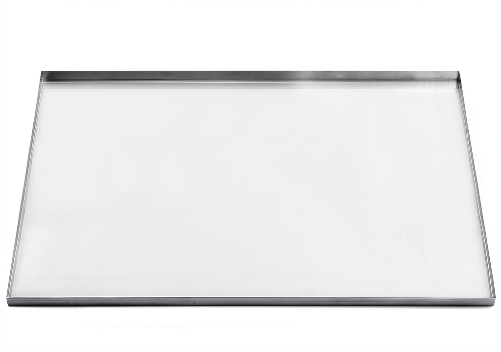 Galvanized Dog Crate Tray in a pet crate