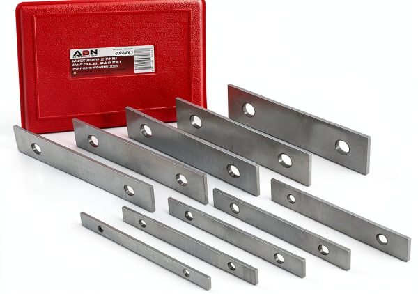 ABN Machinist Thin Parallel Bars 20-Piece Tool Set 1/8 x 6 Inch Silver-0