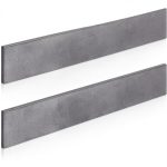 Hicarer 2 Pcs 2 x 1/4 x 12 Inch Steel Flat Bar Metal Stock Hot Rolled Steel Plate Solid Plain Metal Flat Bar Stock-0