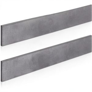 Hicarer 2 Pcs 2 x 1/4 x 12 Inch Steel Flat Bar Metal Stock Hot Rolled Steel Plate Solid Plain Metal Flat Bar Stock-0